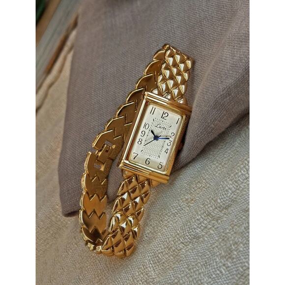 Women\'s Gold Vintage-Style Quartz Analog Wrist Watch – Elegant Bracelet Gift main image 4